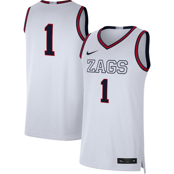 Georgia Bulldogs #1 White Stitched Basketball Jersey